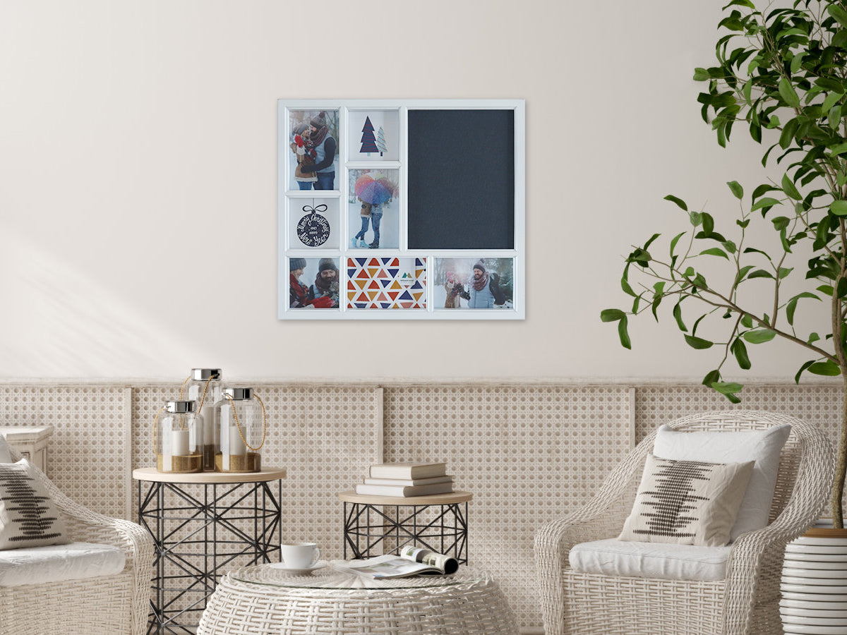 Collage frame- 7 open with blackboard