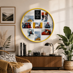 Collage frame- Round frame 9 open