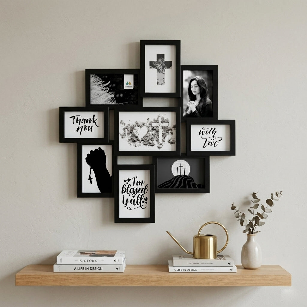 Collage frame- 9 open