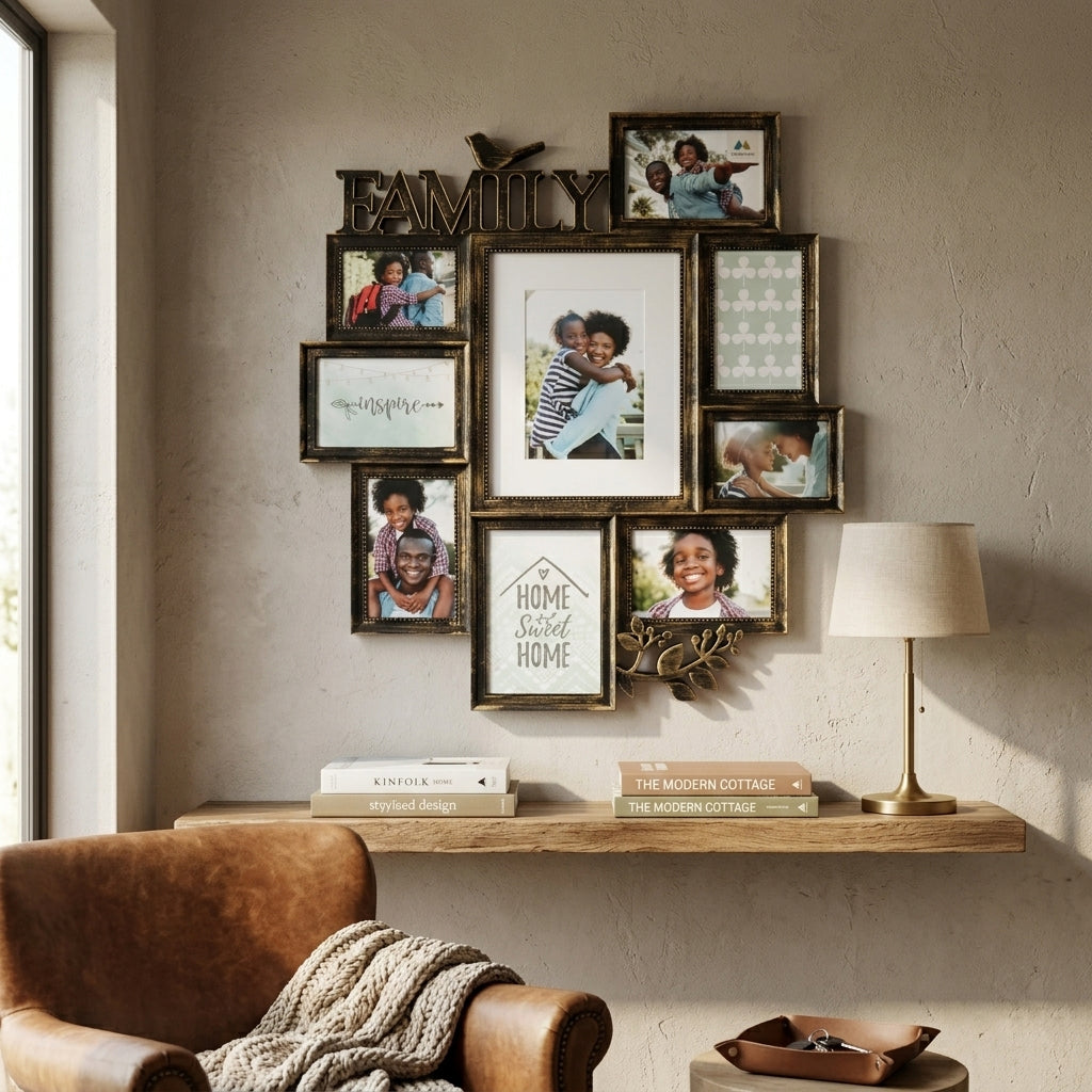 Classic collage frames- 9 open Family